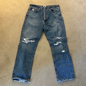 Agolde high rise straight jeans